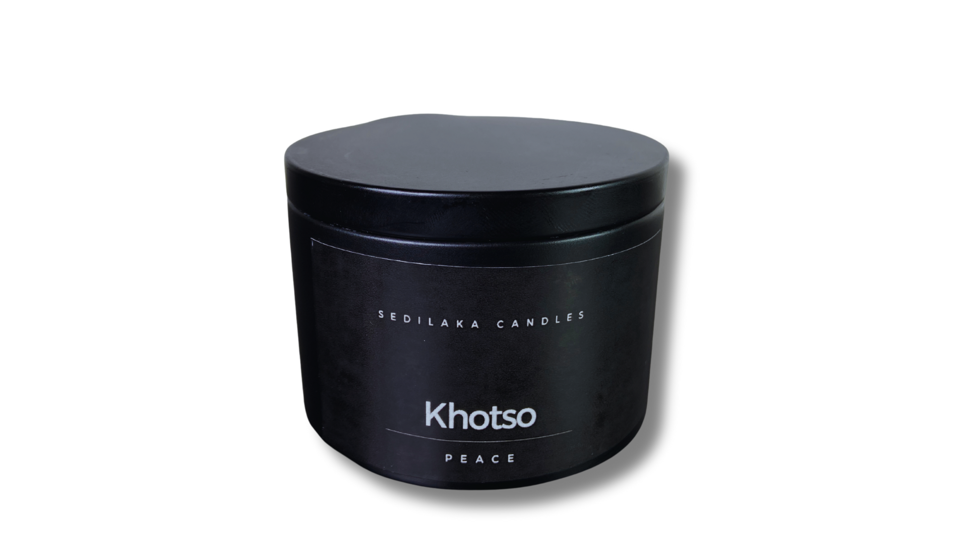 Black Tin Khotso Candle
